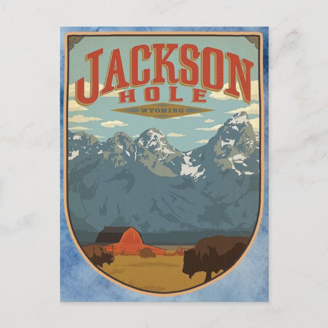 Carte postale Jackson Hole Wyoming (Devant)