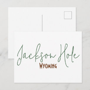 Carte Postale Jackson Hole, Wyoming Souvenir de Voyage