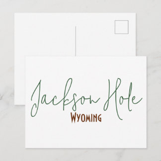 Carte Postale Jackson Hole, Wyoming Souvenir de Voyage