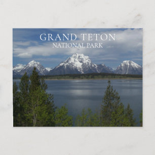 Carte Postale Jackson Lake, Pics enneigés, Grand Teton