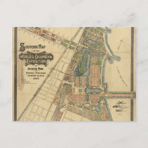 Carte Postale Jackson Park & Midway Plaisance, Chicago, Illinois