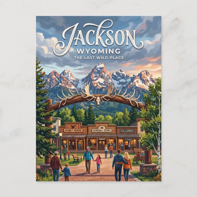 Carte Postale Jackson, Wyoming (Devant)