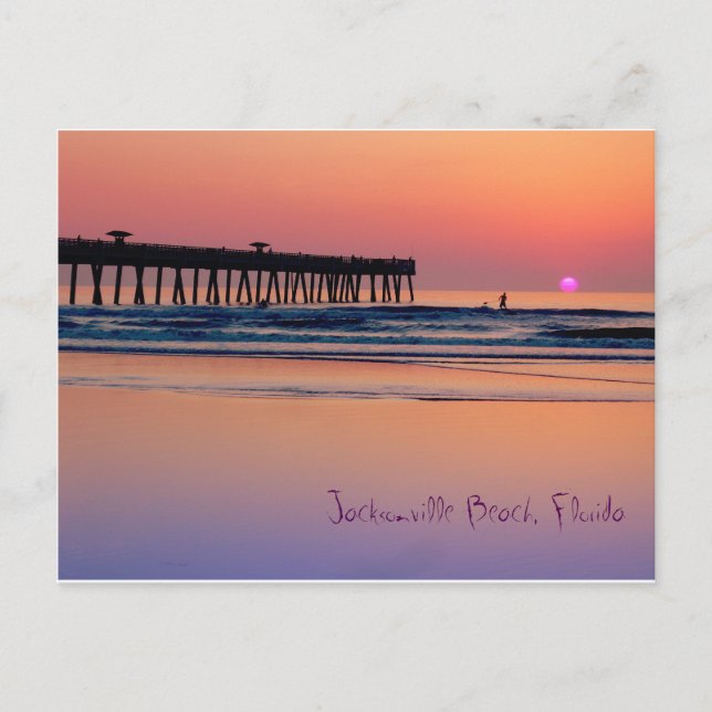Carte Postale Jacksonville Beach, Sunrise (Devant)