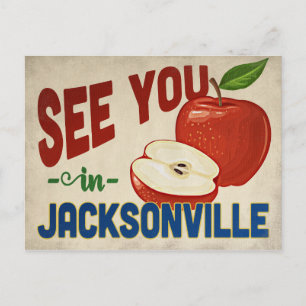 Carte Postale Jacksonville Florida Apple - Vintage voyage