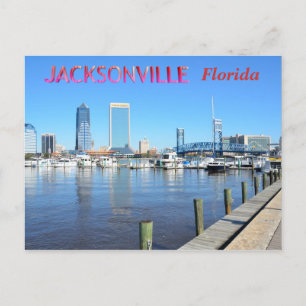 Carte Postale Jacksonville Florida Cityscape