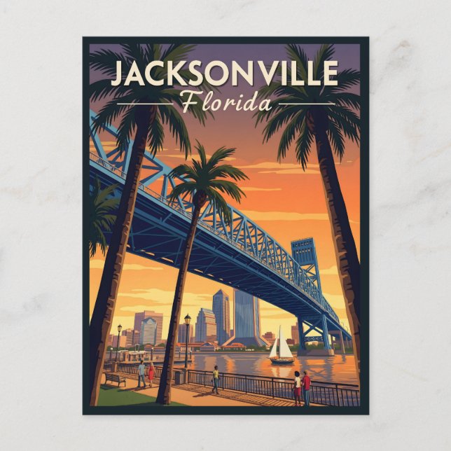 Carte Postale Jacksonville Floride (Devant)