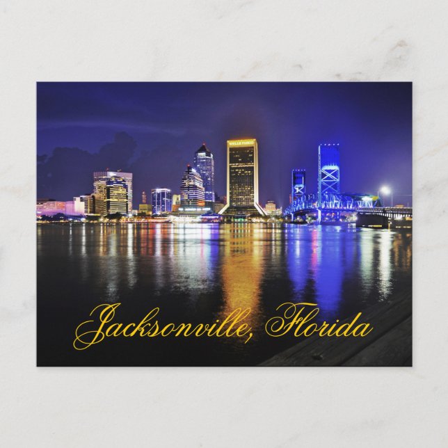 Carte Postale Jacksonville, Floride, États-Unis (Devant)