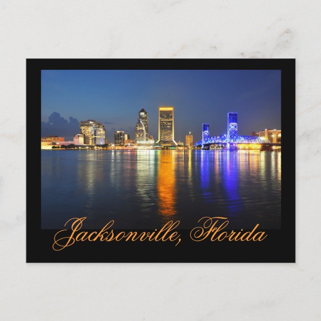 Carte Postale Jacksonville, Floride, États-Unis (Devant)