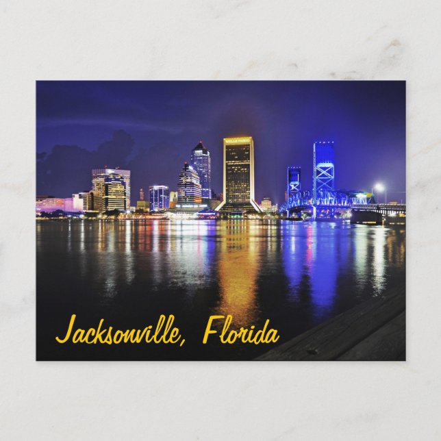 Carte Postale Jacksonville, Floride, États-Unis (Devant)