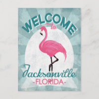 Jacksonville Floride Flamant Rose Rétro