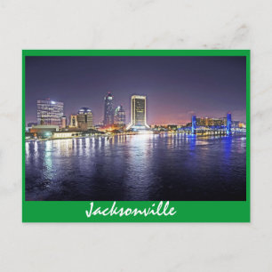 Carte Postale Jacksonville, Floride la nuit