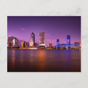 Carte Postale Jacksonville Floride Skyline