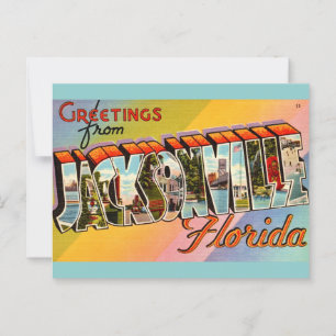 Carte Postale Jacksonville Floride vintage