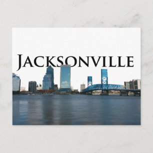 Carte Postale Jacksonville Skyline avec Jacksonville dans le cie