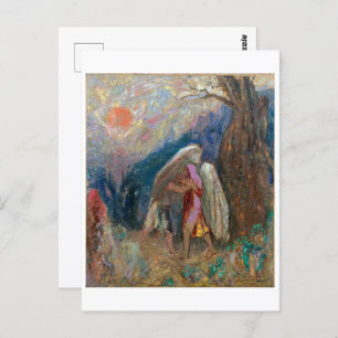 Carte Postale Jacob et l'ange   Odilon Redon  
