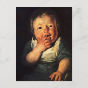 Carte Postale Jacob Jordaens - Étude sur les petits enfants
