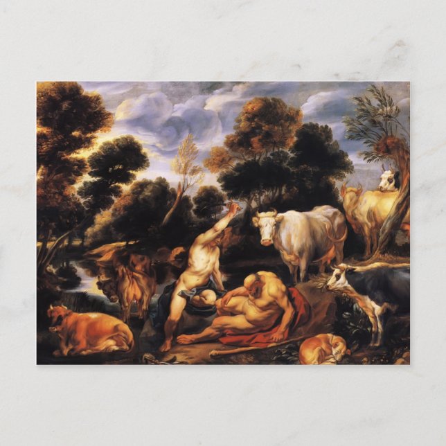 Carte Postale Jacob Jordaens - Mercure tuant Argos (Devant)