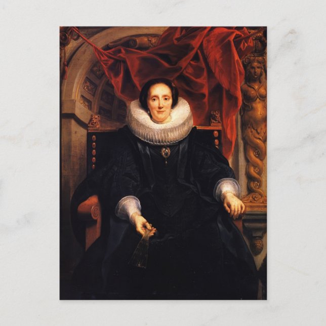 Carte Postale Jacob Jordaens - Portrait de Catharina Behaghel (Devant)