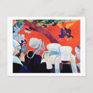 Carte Postale Jacob Lutte avec l'Ange, Gauguin