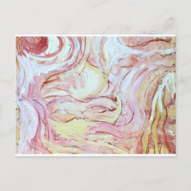 Carte Postale Jacob lutte avec l'ange (peinture abstraite) (Devant)