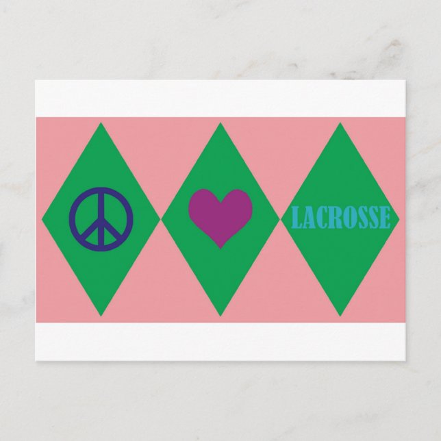 Carte Postale Jacquard de crosse (Devant)
