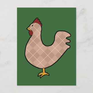 Carte postale Jacquard Folk Art Rooster