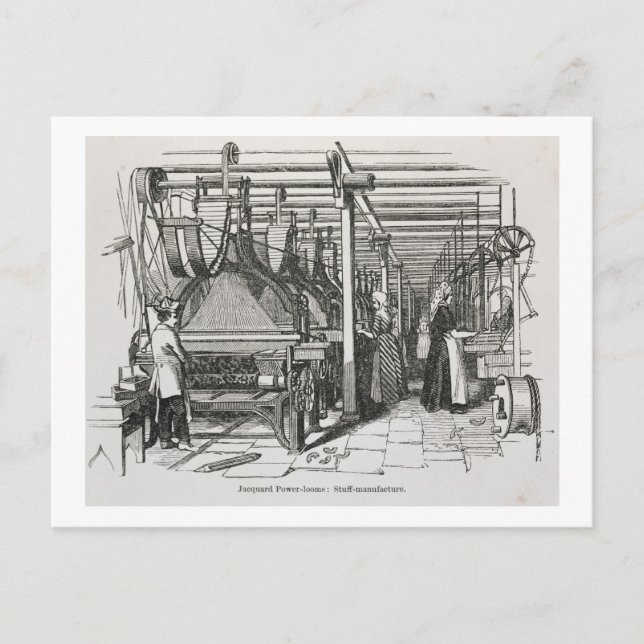 Carte Postale Jacquard Power Looms (gravure) (Devant)