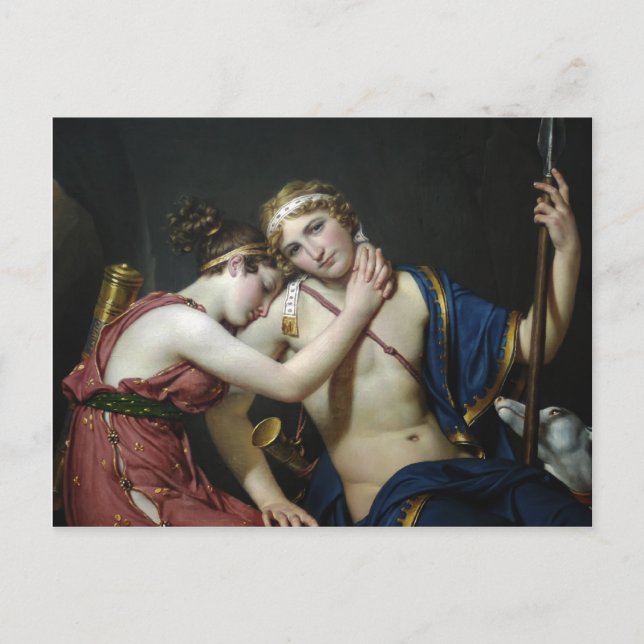 Carte Postale Jacques David - Adieu de Telemachus et Eucharis (Devant)