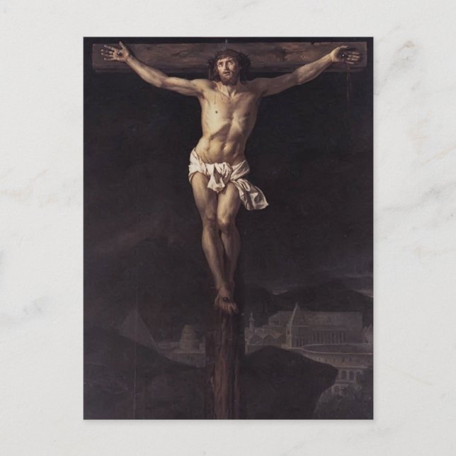 Carte Postale Jacques-Louis David- Christ sur la croix (Devant)