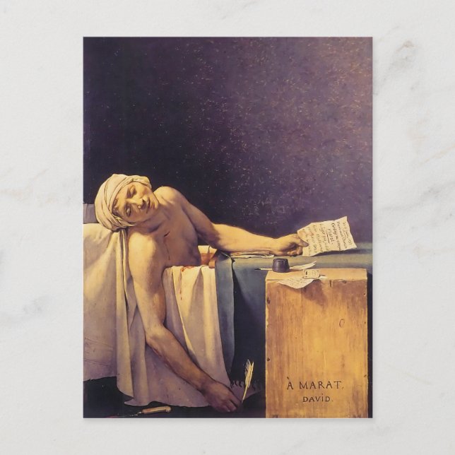 Carte Postale Jacques-Louis David Décès De Marat (Devant)