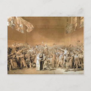 Carte Postale Jacques-Louis - Serment de tennis, le 20 juin 1789