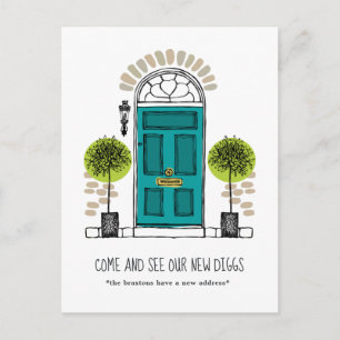 Carte Postale Jade Door Moving Faire-part