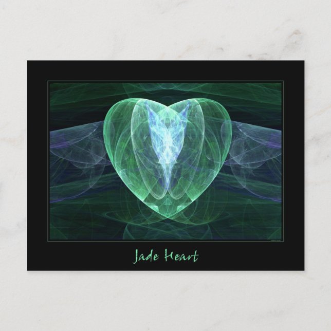 Carte Postale Jade Heart (Devant)