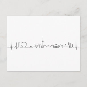 Carte Postale J'adore Berlin (style ecg) souvenir