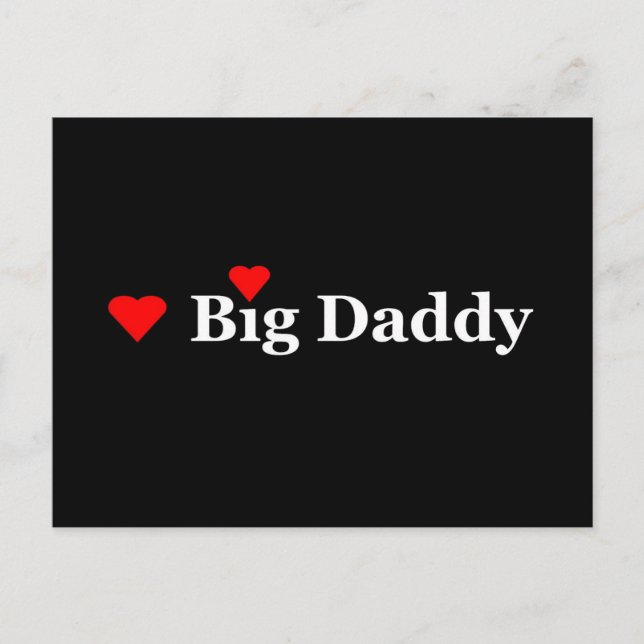 Carte Postale J'adore Big Daddy (Devant)