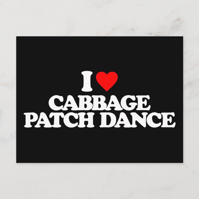 CARTE POSTALE J'ADORE CABBAGE PATCH DANCE (Devant)