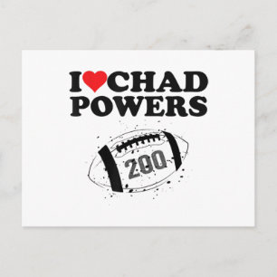 Carte Postale J'adore Chad Powers 200 Football Américain Underco