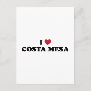 Carte Postale J'adore Costa Mesa Californie