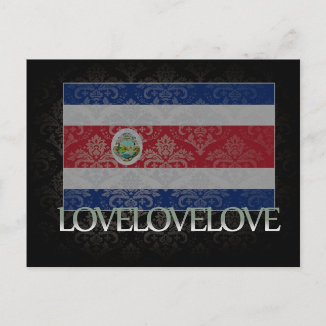Carte Postale J'adore Costa Rica Cool (Devant)