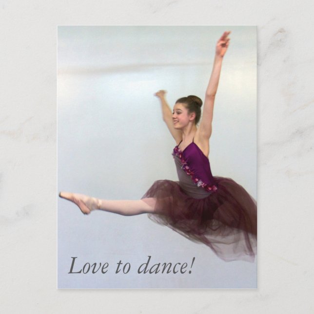Carte Postale J'adore danser ! (Devant)