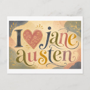 Carte Postale "J'adore Jane Austen"