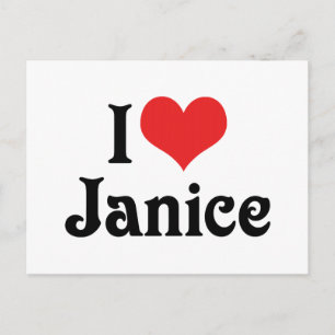 Carte Postale J'adore Janice