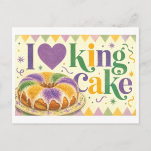 Carte Postale "J'adore la galette des rois"