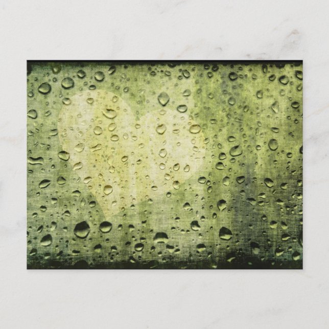 Carte Postale j'adore la pluie (Devant)