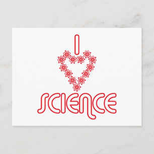 Carte Postale J'adore la science