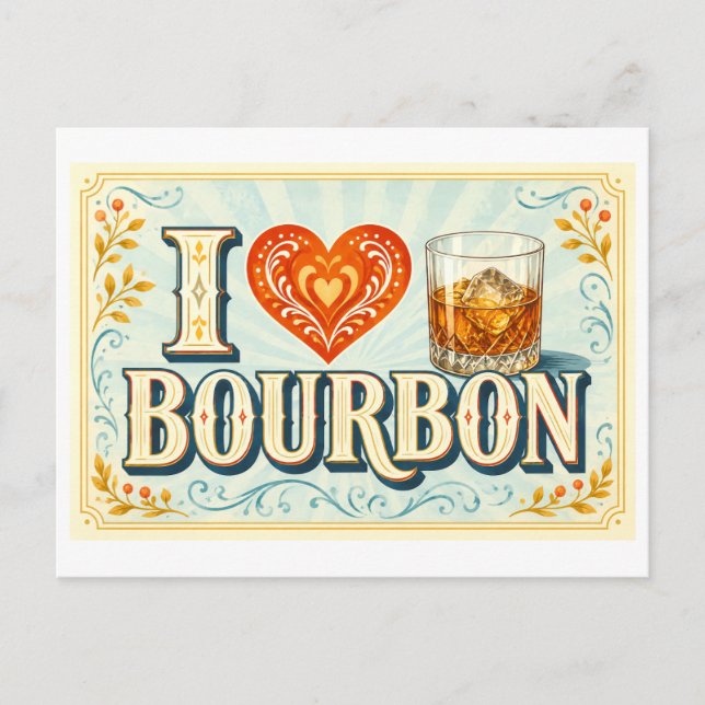 Carte Postale "J'adore le Bourbon" (Devant)