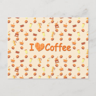 Carte Postale J'adore le café