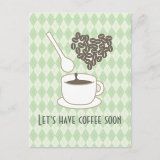 Carte Postale J'adore le café