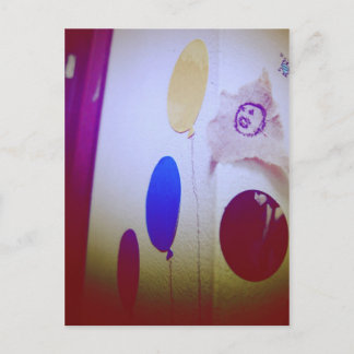 Carte Postale J'adore le Courrier - Ballons