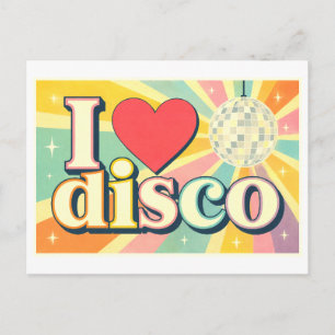 Carte Postale "J'adore le disco"